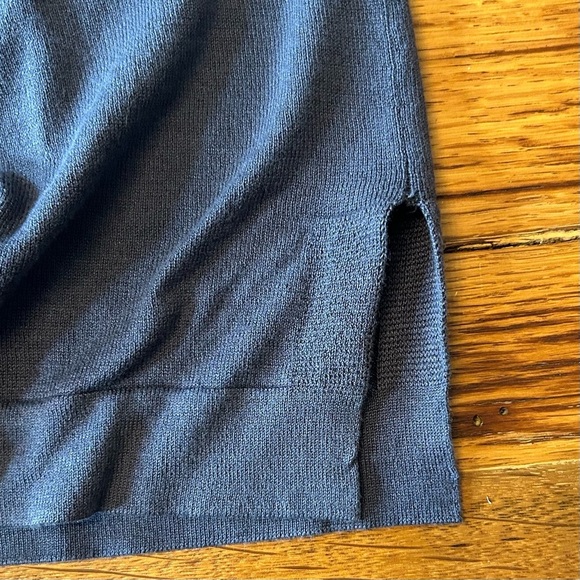 BCBGMAXAZARIA Scoop Neck Bubble Sleeve Silk Knit Tunic Mini Dress SZ Medium - Picture 4 of 9